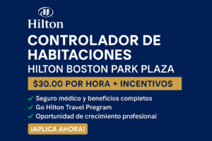 Controlador de habitaciones en Hilton Boston Park Plaza