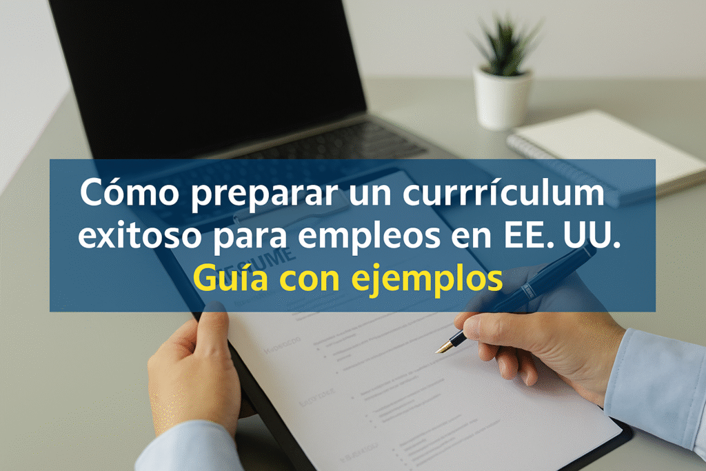 como preparar curriculum exitoso para empleos en eeuu