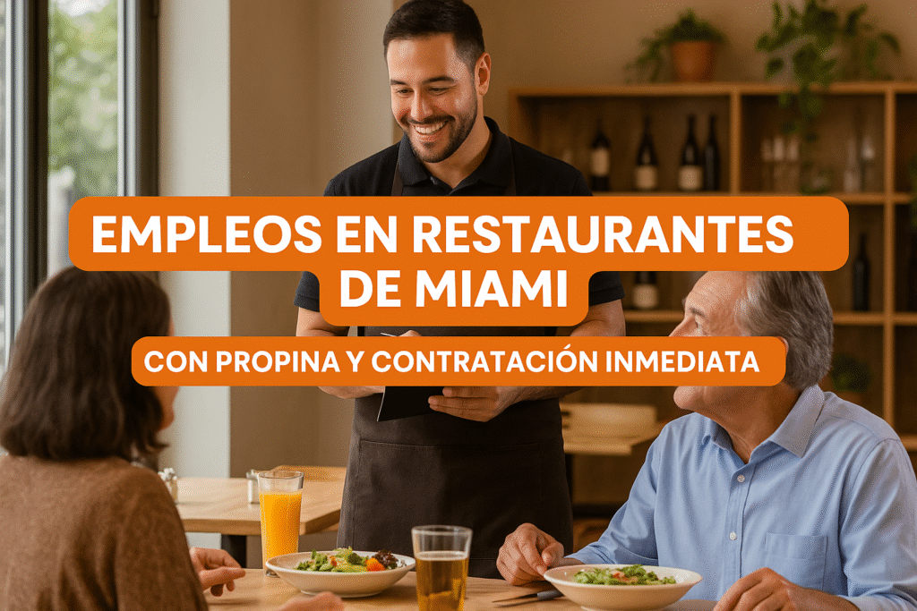 empleos en restaurantes de Miami
