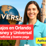 Trabajos en Orlando en Disney y Universal con beneficios y buena paga