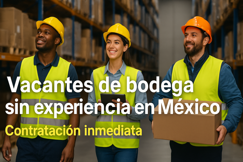 Vacantes de bodega sin experiencia en México