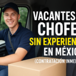 Vacantes de chofer sin experiencia en M&eacute;xico (contrataci&oacute;n inmediata)