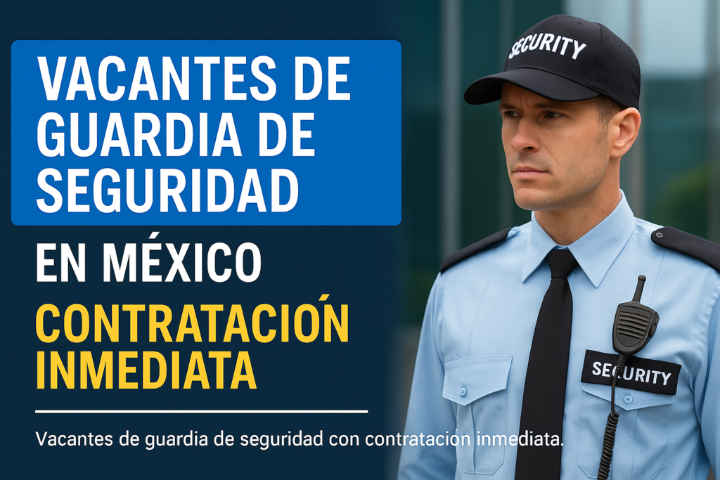 Vacantes de guardia de seguridad en México