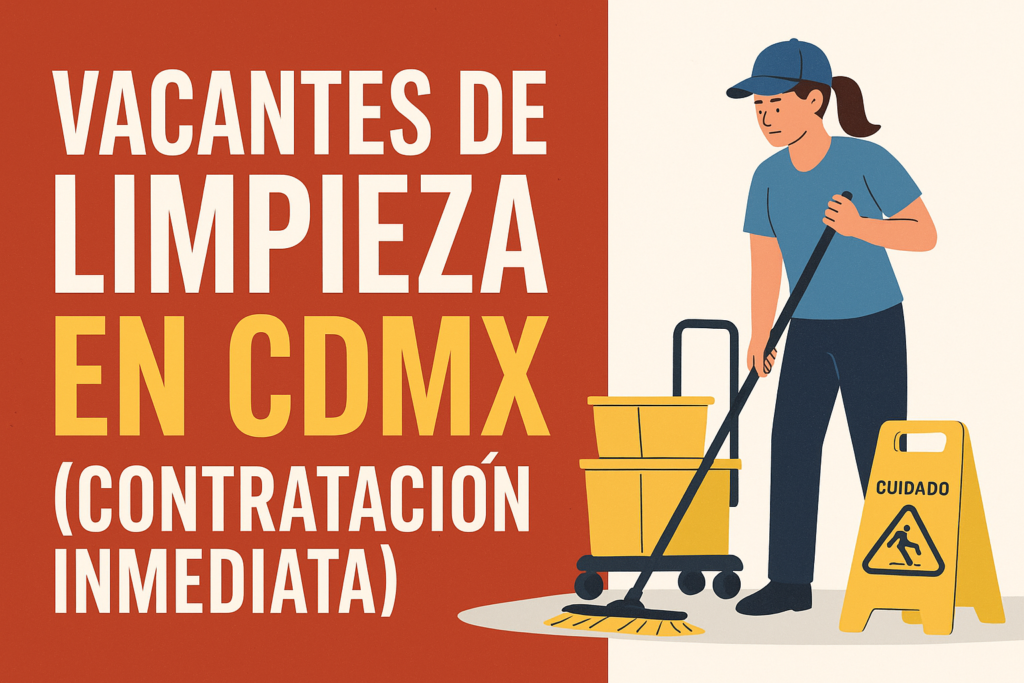 Vacantes de limpieza en CDMX