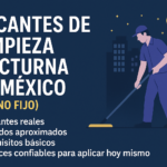 Vacantes de limpieza nocturna en México (turno fijo)