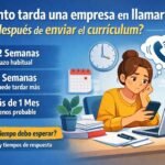 Cuánto tarda una empresa en llamar después de enviar el currículum