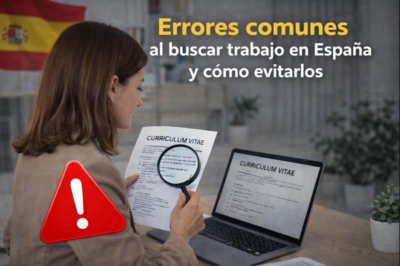 Errores comunes al buscar trabajo en España