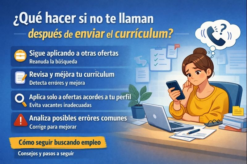 Qué hacer si no te llaman después de enviar el currículum