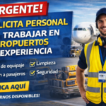 Se solicita personal para trabajar en aeropuerto | Vacantes sin experiencia y turnos disponibles