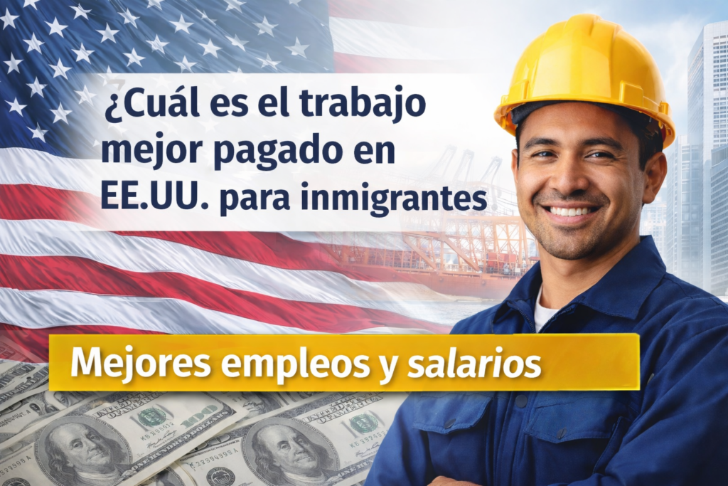 Trabajo mejor pagado en EE.UU para inmigrantes y sectores con mejores oportunidades laborales