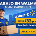 🏪 Trabajo en Walmart como Stocking Associate en Miami Gardens, FL (Hasta $33 por Hora)